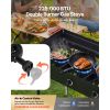 3 Burner Outdoor Propane Gas Stove, 225,000 BTU Propane LPG Gas Camping Stove, Heavy-duty Carbon Steel Outdoor Cooker