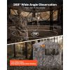 Hunting Blind, 6-7 Person, 288 Degree 5 Side See-Through Ground Blinds with Carrying Bag, Portable Camouflage Tent