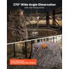 Hunting Blind, 270° See Through Ground Blind, 4-5 Person Pop Up Deer Blind for Hunting with Carrying Bag, Portable Resilient Hunting Tent