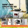 Wood Stove, 86 inch, Stainless Steel Camping Tent Stove, Portable Wood Burning Stove with Chimney Pipes & Gloves