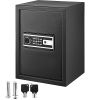 Safe Box, 2.1 CU.FT Fingerprint Safe Box for Money with 2 Keys & Digital Keypad, Q235 Steel Safe Box for Storing Cash, Jewelry, Pistols, Documents