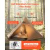 Hot Tent for 4 Persons, Camping Tipi Hot Tents with Stove Jack & Inner Tent, Portable Winter Camping Tents with Snow Skirt, Easy Setup
