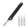 Retractable Precision Utility Tool, Safety Locking Mechanism, Replaceable Stainless Steel Blades, Pocket EDC Gear