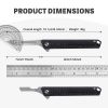 Retractable Precision Utility Tool, Safety Locking Mechanism, Replaceable Stainless Steel Blades, Pocket EDC Gear
