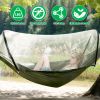 Camping Hammock with Mosquito Net 3-in-1 Portable Hammock Tent with BuiltIn Mosquito Net Dual-Way Zippers 440lbs Capacity Attached Storage Pocket for